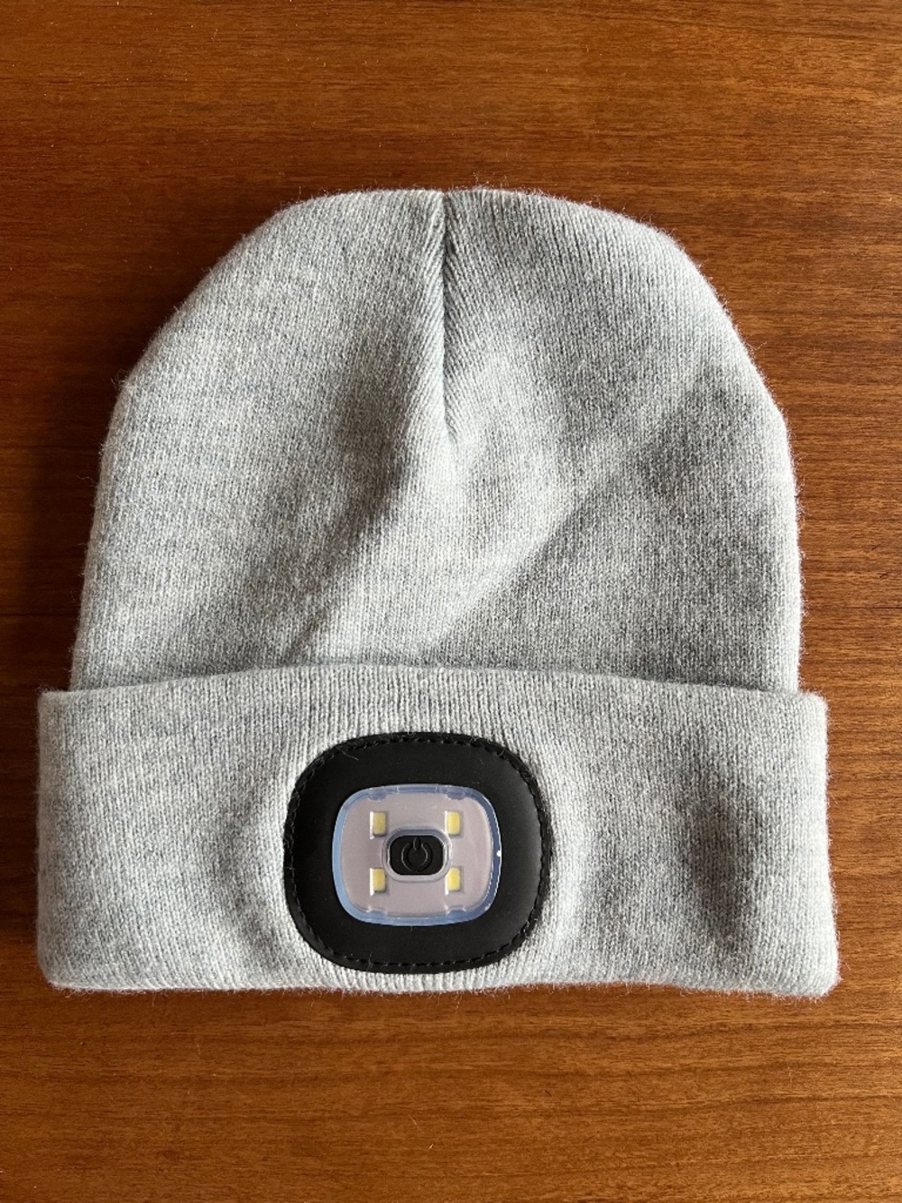 NIGHT SCOPE Beanie with Headlamp, Unisex, Grey